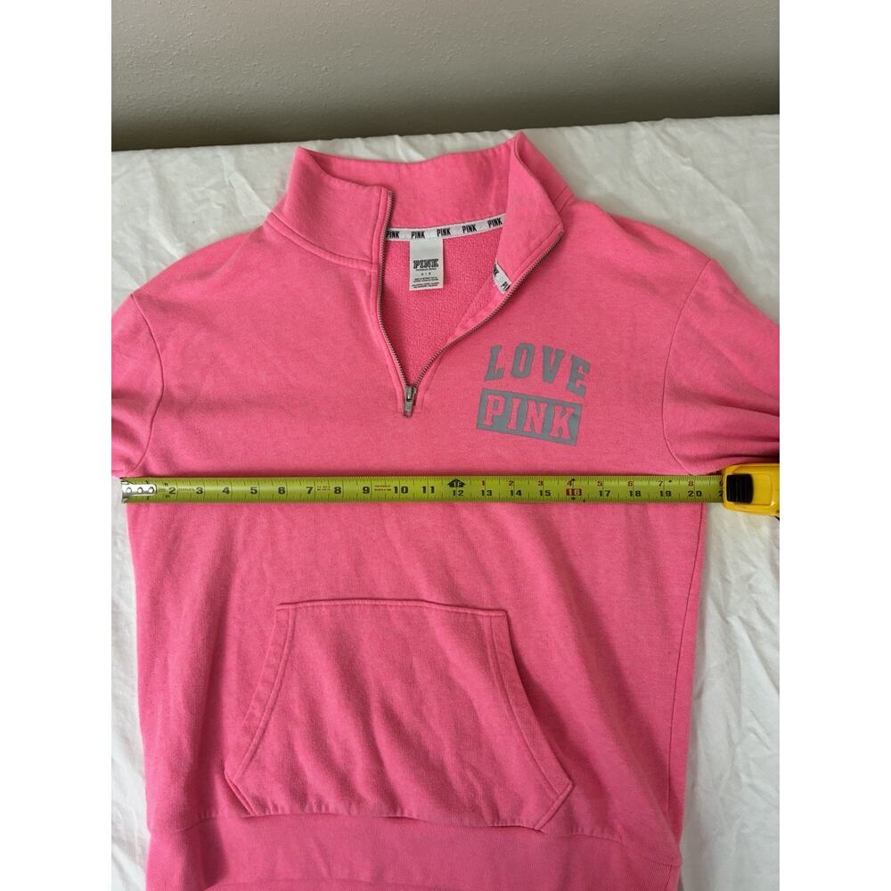 Victoria's Secret Pink Quarter Zip Sweatshirt Size S - Picture 4 of 10